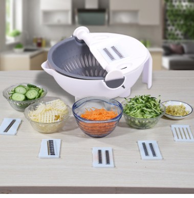 多功能擦菜器土豆切片切丝器洗菜篮家用刨丝器 沥水篮切菜器