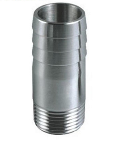 304/316l不锈钢圆管丝扣皮管接头 外丝皮管接头圆管宝塔4分 6分