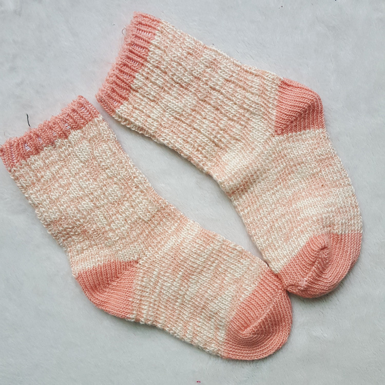 棉粗针棉线儿童袜子 秋冬季