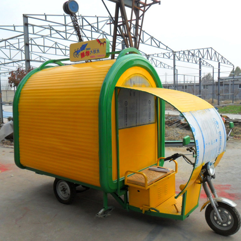 现货供应小型电动三轮式休闲小吃车小吃车房车移动餐车 炊事设备