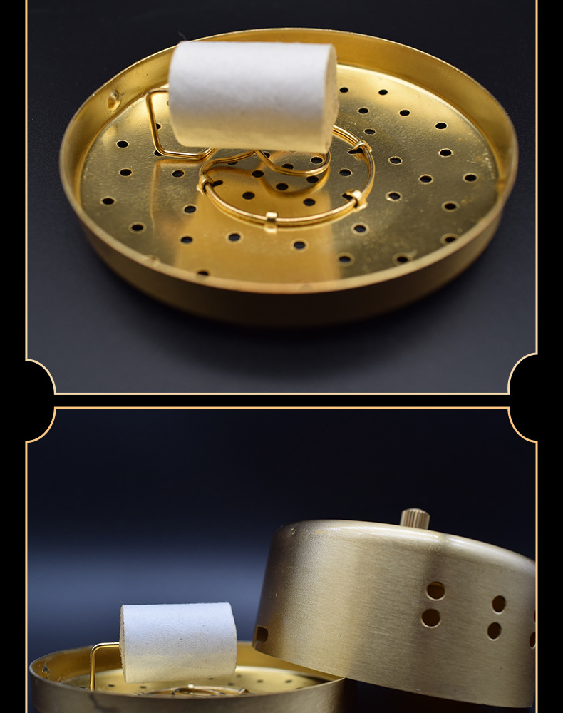 随身灸布套艾灸盒温灸盒纯铜不锈钢艾灸炉温灸器具艺仁堂艾炙盒