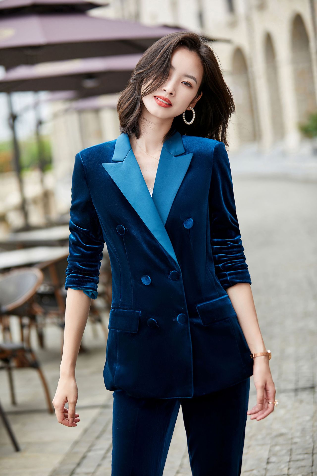 2020秋冬新款职业装女装套装ol酒店商务工作服长袖白领职业套装