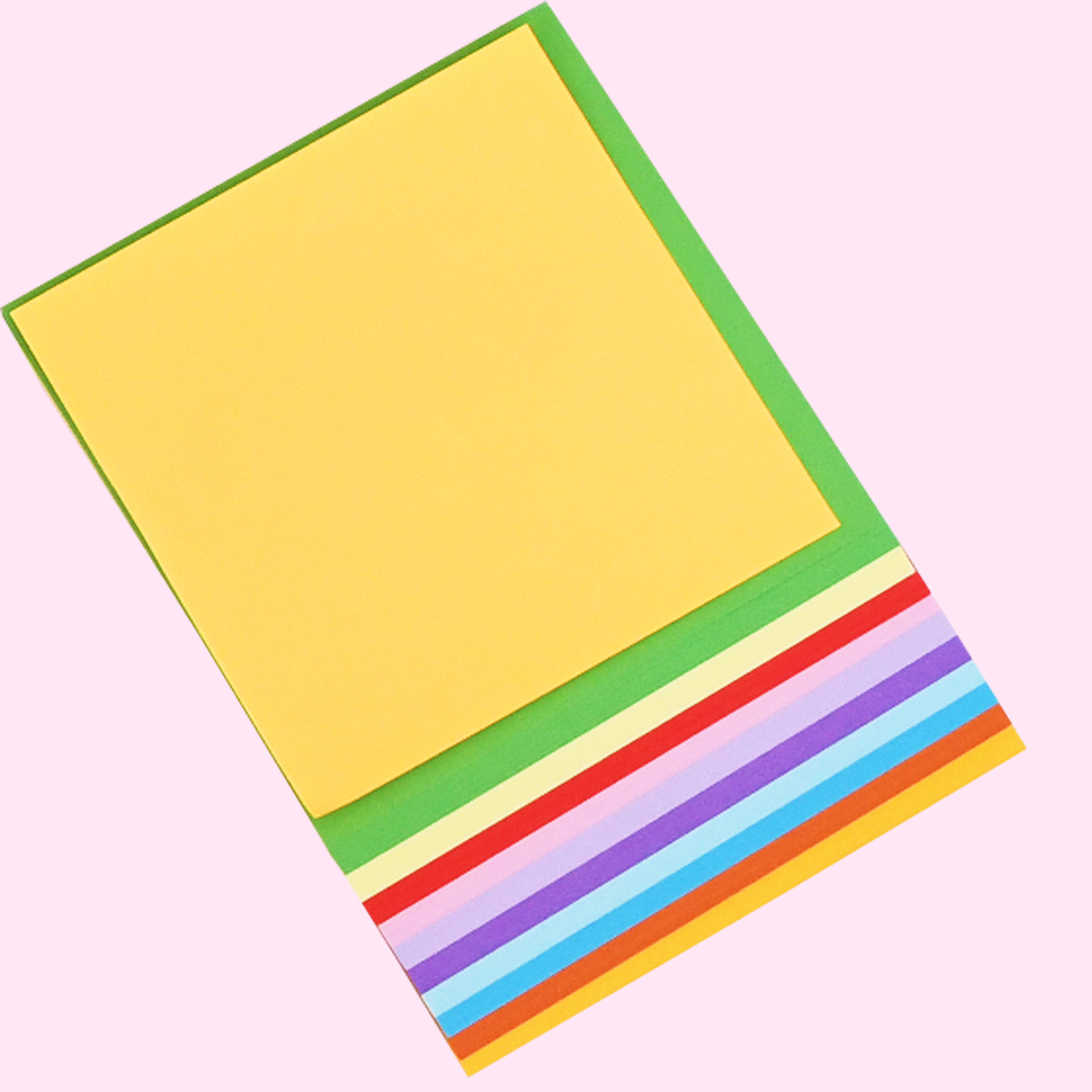 慧洋15*15纯木浆手工折纸10色混装儿童趣味剪纸彩纸hy-703软纸