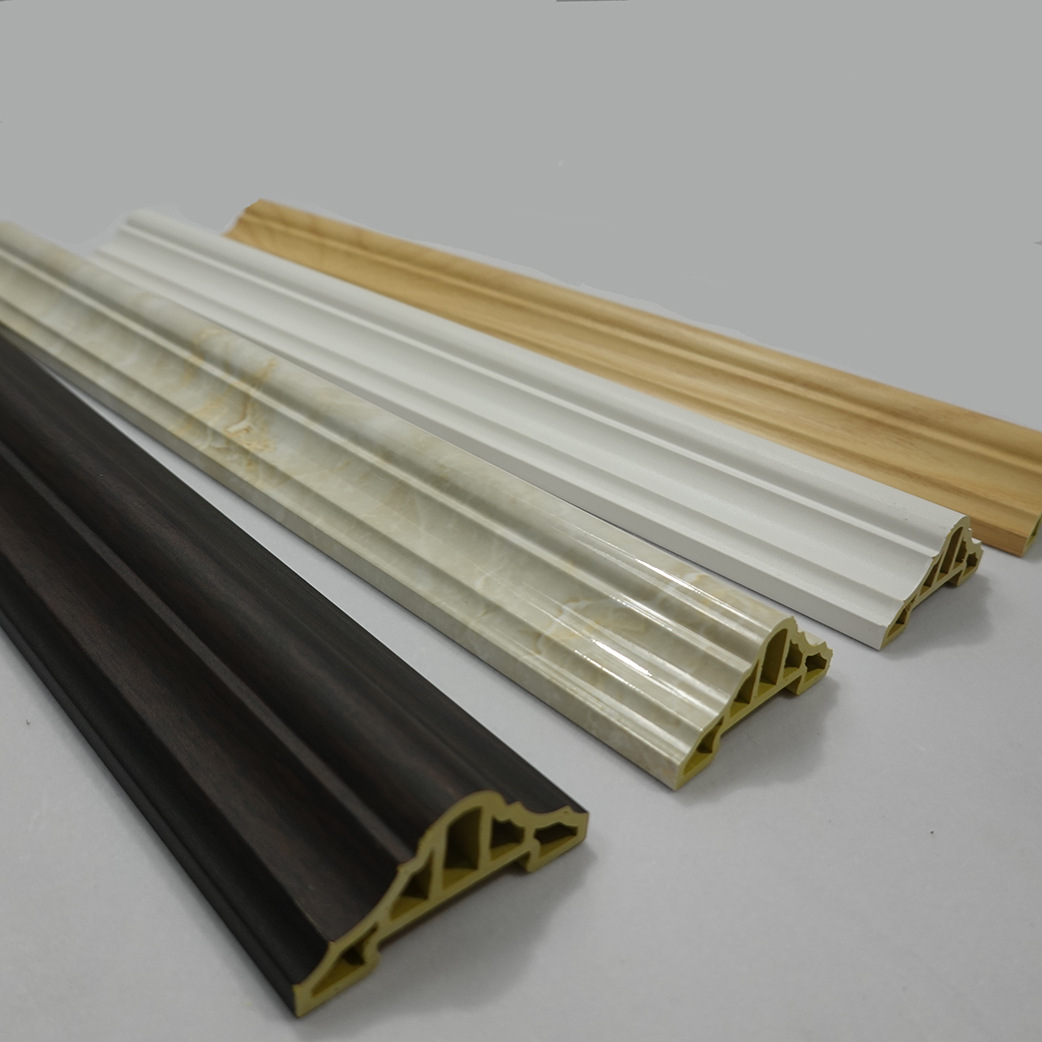 供应集成墙板竹木纤维室内装饰材料 可定制家装建材线条60腰线