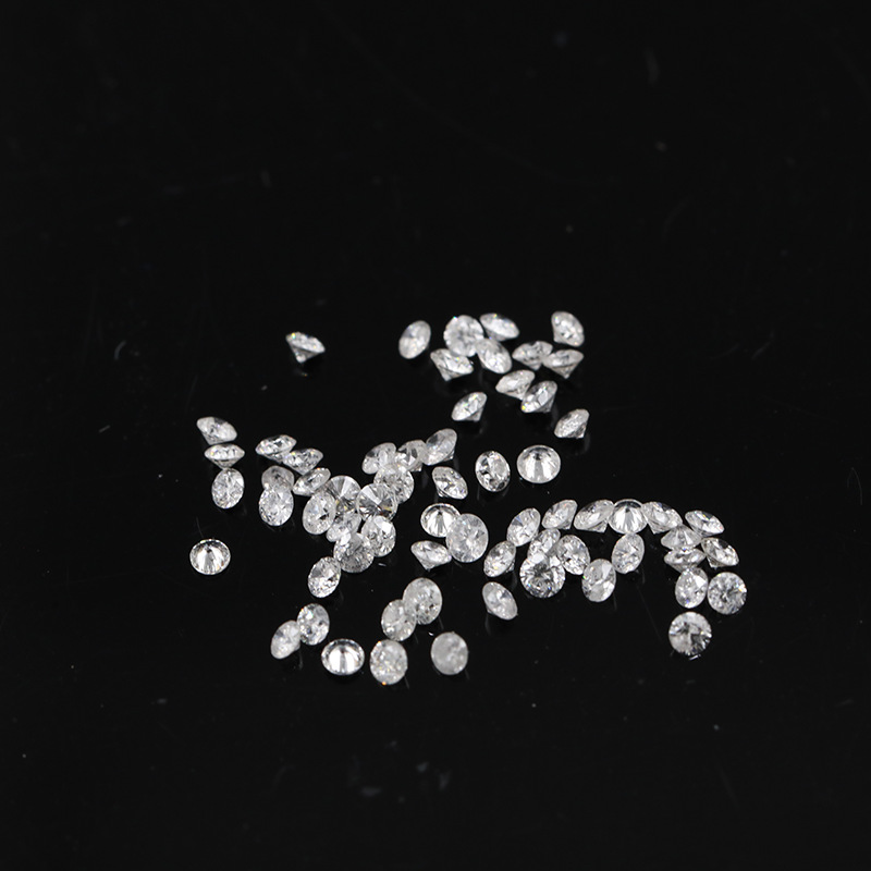 现货天然镶嵌足反钻石 厘石分石小碎钻石 白色圆形裸钻克拉裸石