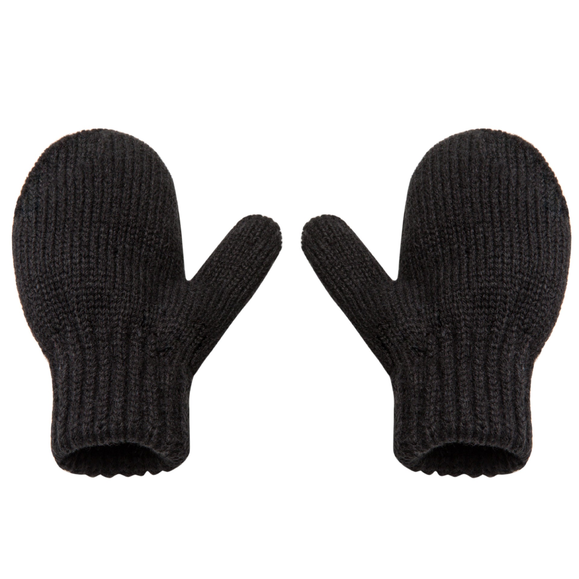 6色现货 0-5岁 儿童针织手套包套连指手套 加厚内里拉毛 跨境电商