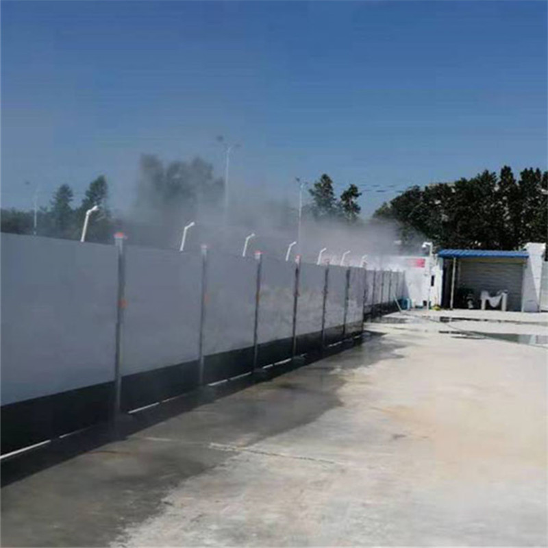 建筑工地围挡喷淋 全自动高压车间厂房喷洒雾化系统 围挡喷淋价格