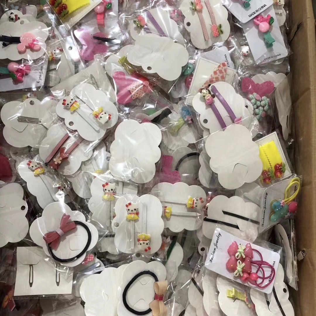 地摊夜市一元发饰头绳发箍发夹发饰批发橡皮筋厂家直供