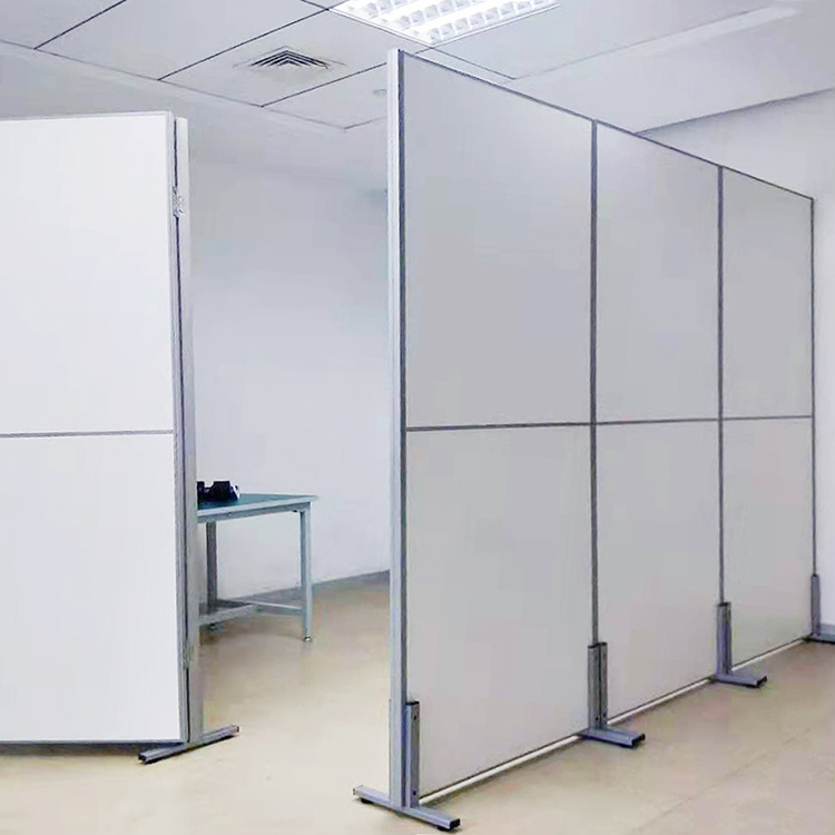 办公室移动屏风隔断可折叠推拉门简约工厂车间带轮活动屏风隔断墙
