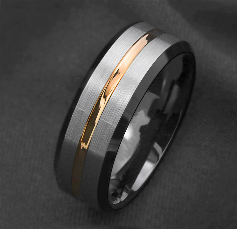 钨钢戒指tungsten ring新款 mens ring钨钢手饰饰品批发
