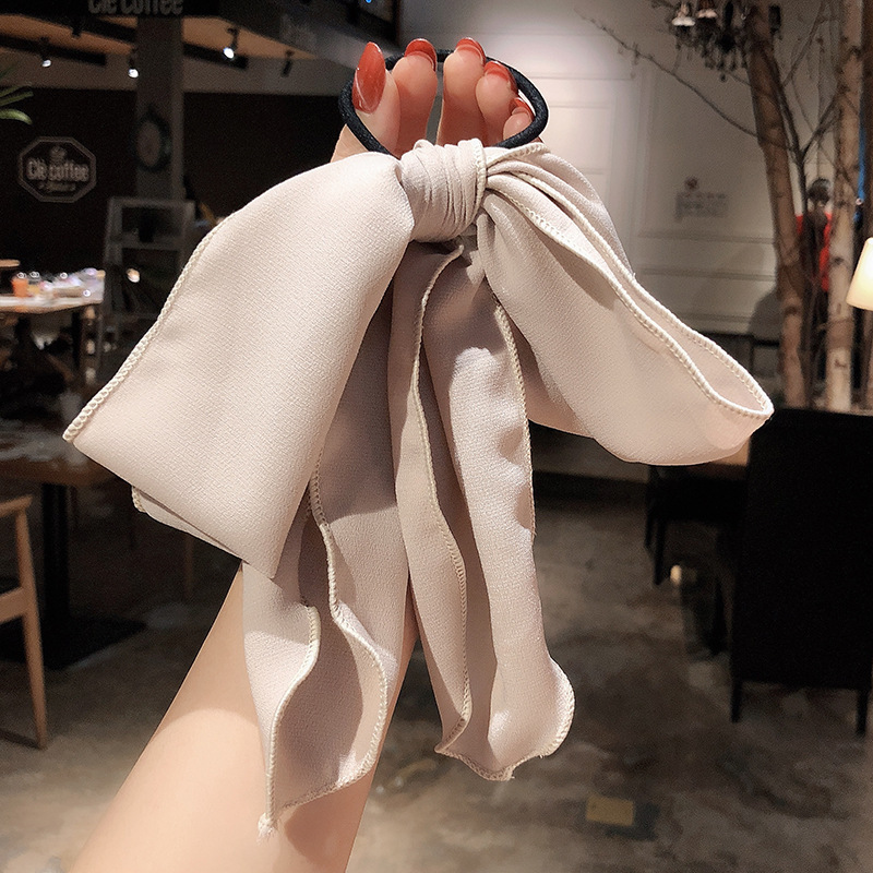 韩版网红ins蝴蝶结发夹飘带打结弹簧夹气质优雅后脑勺横夹发饰女