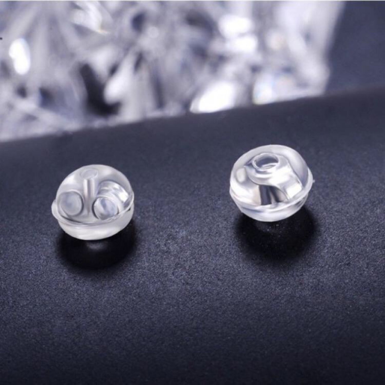 s925纯银耳堵耳扣防滑固定耳塞耳帽耳钉堵头后塞防掉耳堵