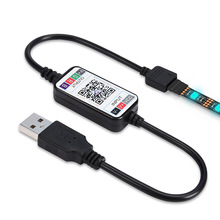 USB5V迷你蓝牙控制器无线4.0智能APP控制器分组控制LED控制器RGB