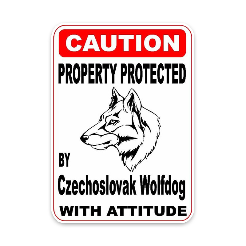 aliauto 受捷克斯洛伐克狼犬保护的小狗宠物装饰时尚车贴