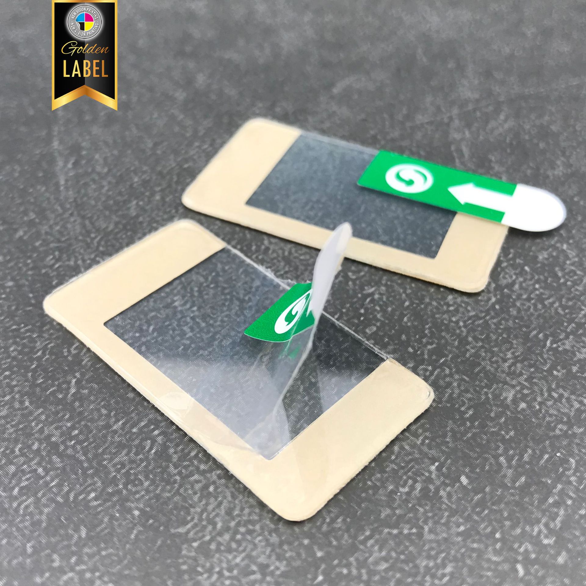 贴纸定制提示揭开撕下不干胶标签撕面罩膜贴带手柄易撕贴 撕膜标