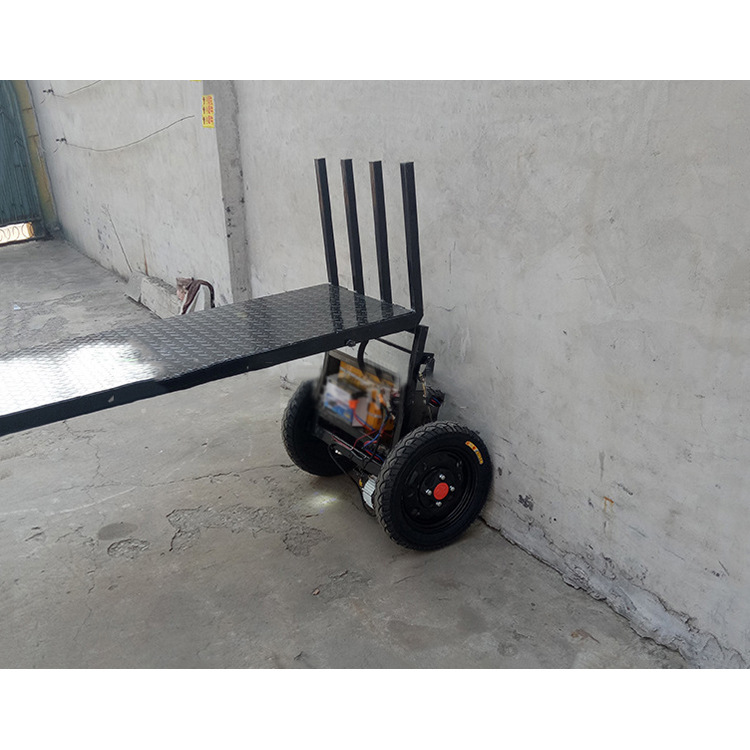 两轮手推工地拉砖车 电动厂矿物料转运车 手把转向平板三轮运输车