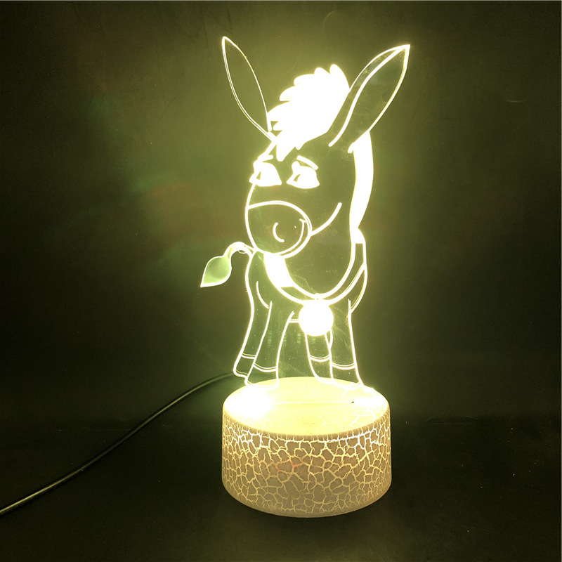 3d小夜灯怪物史莱克台灯图案私人定制蓝牙音响节日礼品diy床头灯