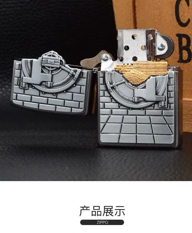 zippo 29555 惊喜系列花砂贴章金库大劫案