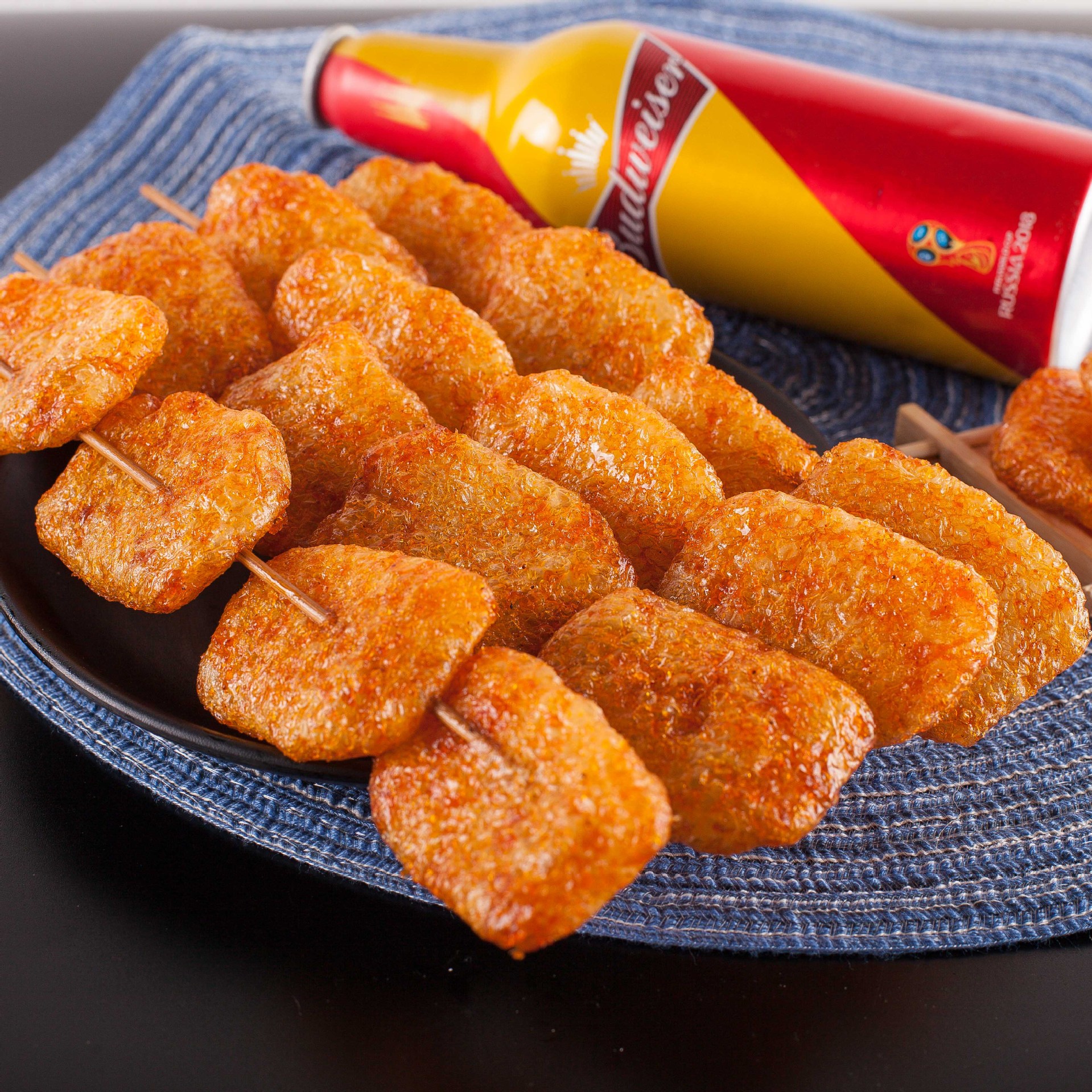 金喜旺辣肉串300克啤酒烤鸭串辣条面筋豆制品香麻辣素食8090后怀