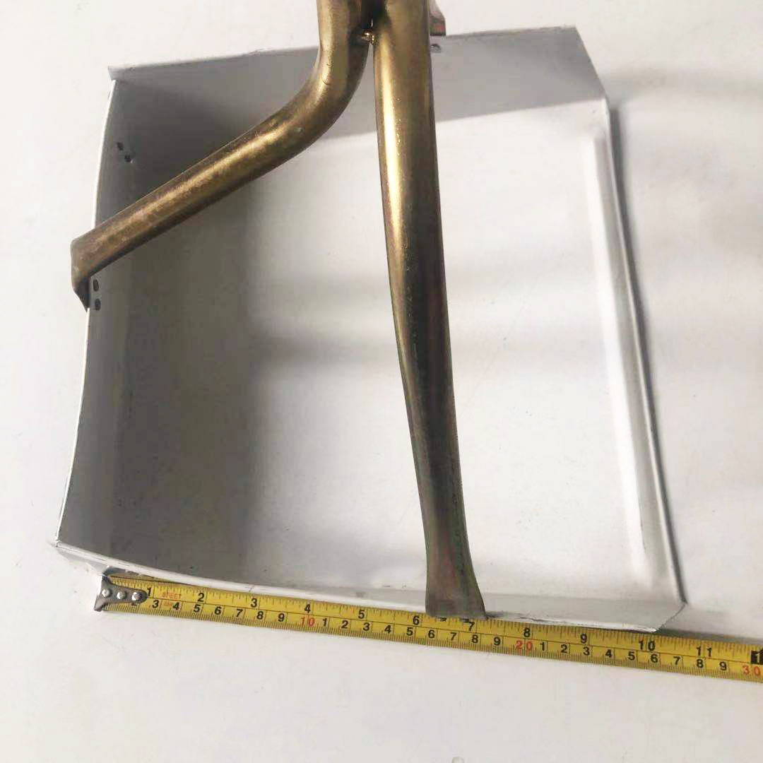 加厚铁簸萁 加固圆柄家用铁扒斗镀锌77铁戳子 环卫垃圾铲清洁用具