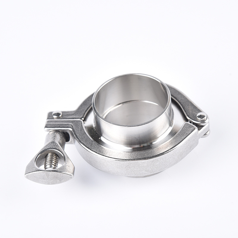 304不锈钢316卫生级法兰卡箍快装接头内丝外丝快速卡扣式螺纹管件