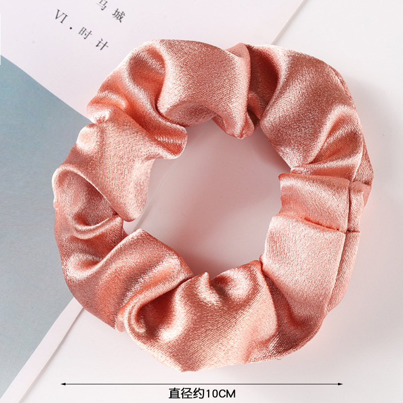 ins网红发饰女缎面大肠发圈韩版纯色简约肥肠发圈盘发扎马尾头饰