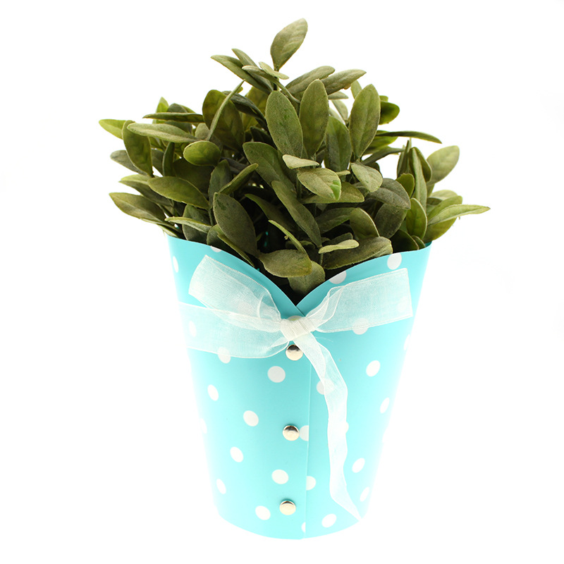 【塑料包装盒】办公室绿植包装盒 鲜花盆栽塑料包装桶多色塑料盒