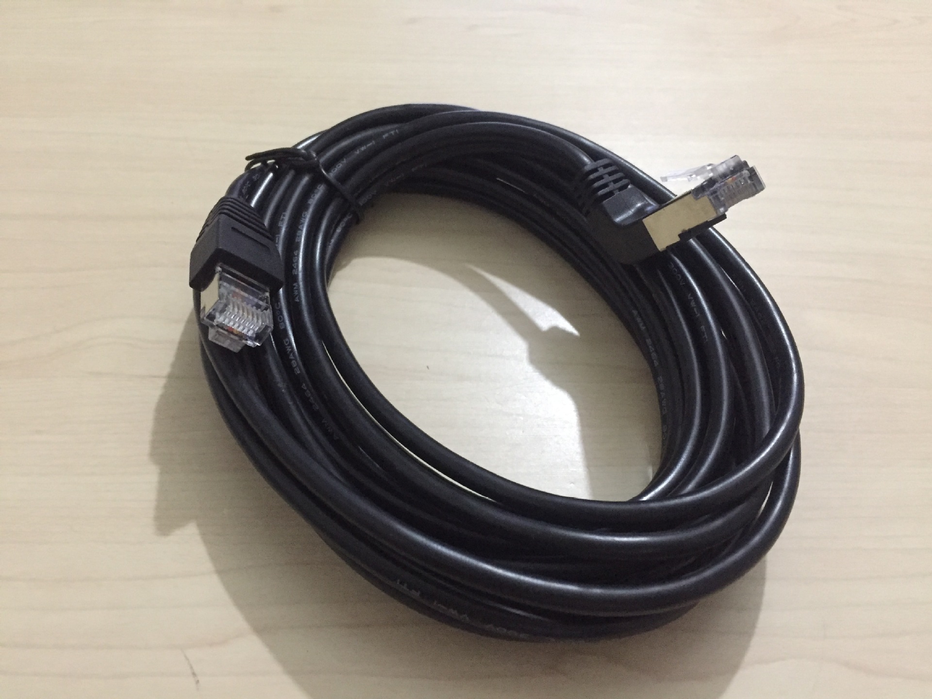 rj45延长线90度下弯直角弯头网线网络机房网络跳线弯脚水晶头5米