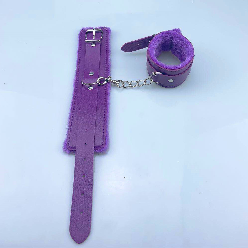 成人用品捆绑束缚刑具情趣手铐sm皮革毛绒手铐跨境激情玩具厂家
