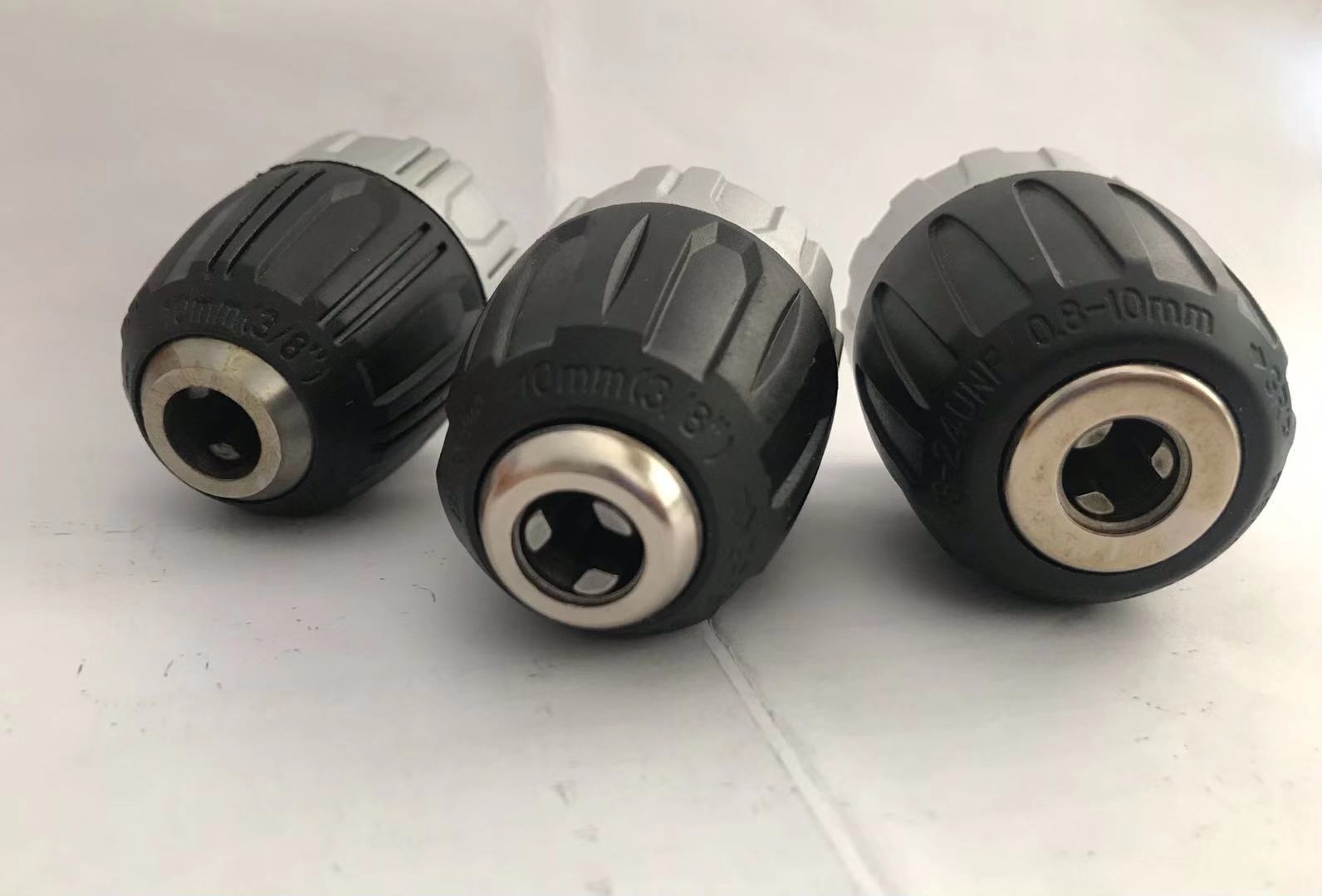 钻夹头电动工具配件10mm后白钻夹头转换电钻夹头夹头方圆柄转接杆