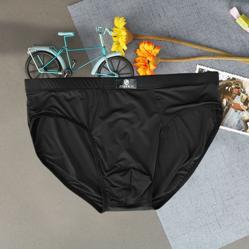 冰丝男士三角裤男薄款性感透气裤档夏天冰爽男内裤三角裤衩青年
