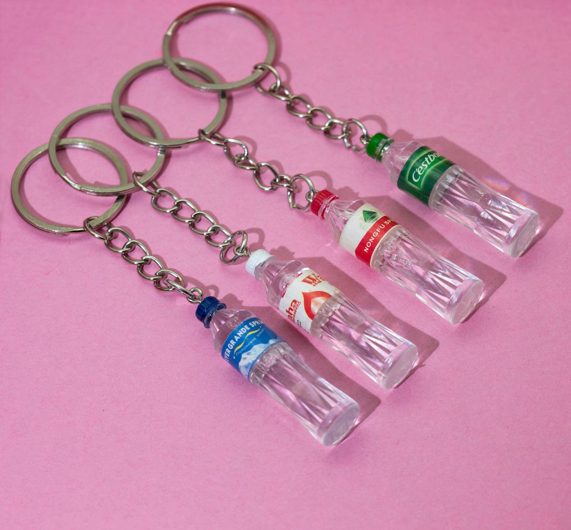 可爱创意个性小礼品 仿真矿泉水瓶饮料瓶酒瓶钥匙扣手机包包挂件
