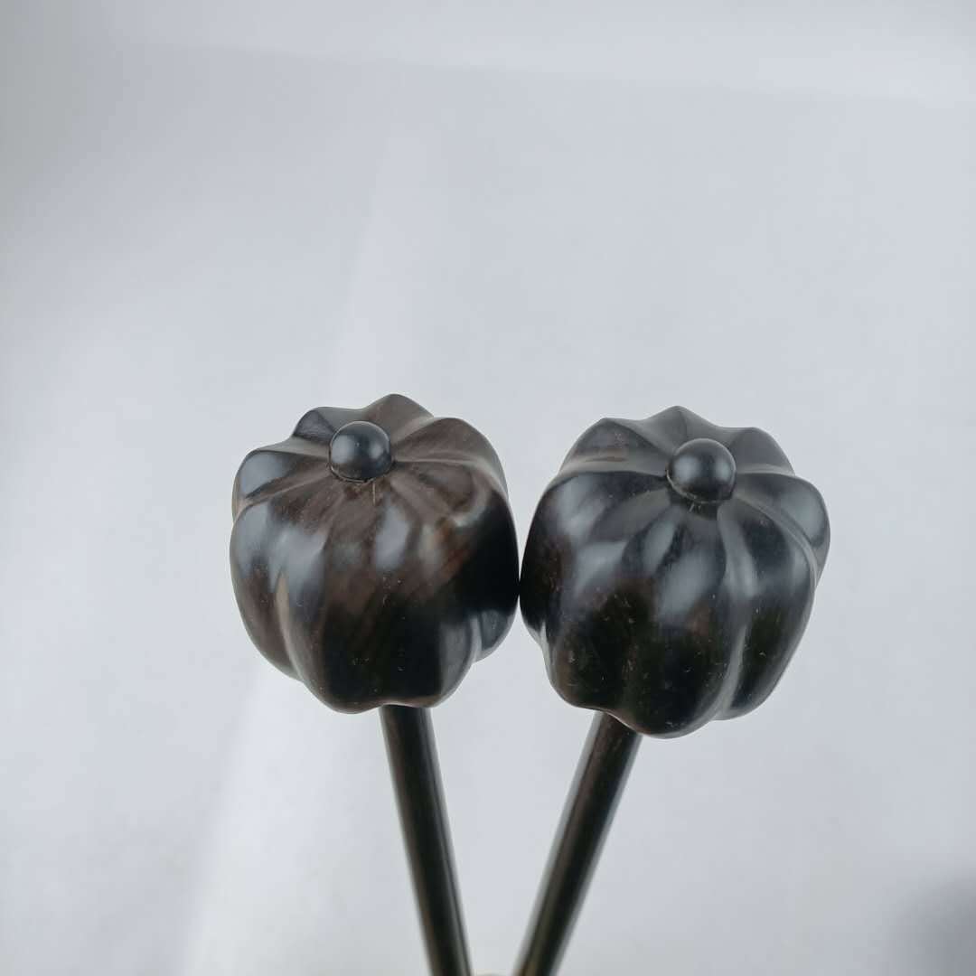 紫光檀南瓜锤 支持定制 乌木按摩锤 经络锤 木质按摩器 厂家供应