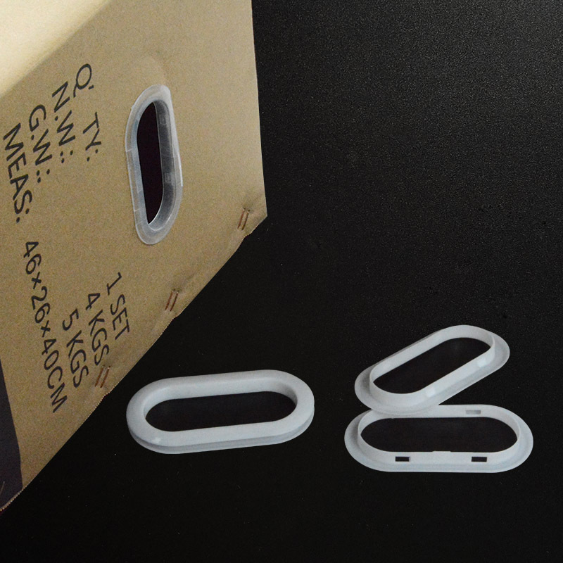 厂家直供纸板拎手四牙纸箱扣纸箱可夹5mm厚度扣环环形椭圆蜂窝扣