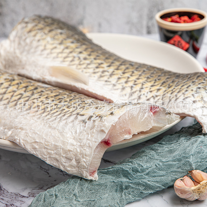 液氮速冻脆肉鲩鱼鱼柳火锅烧烤鱼肉酸菜鱼水煮鱼鱼段液氮鲩鱼鱼柳