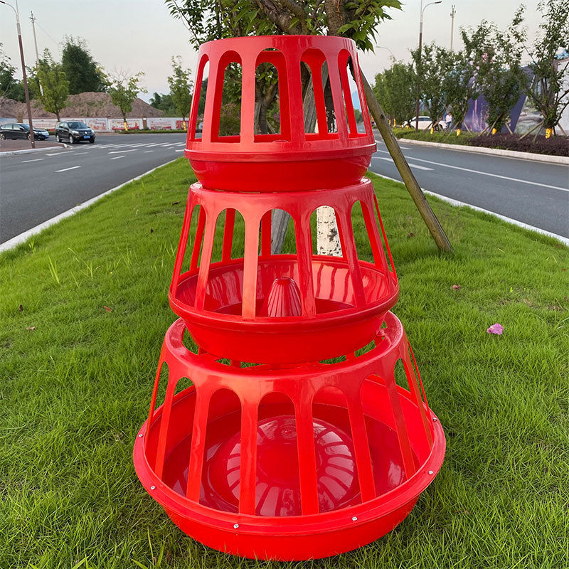 大鸡食槽饲料槽圆食盆养鸡场鸭鸡狗叹气喂食器喂鸡工具食槽饲料盆