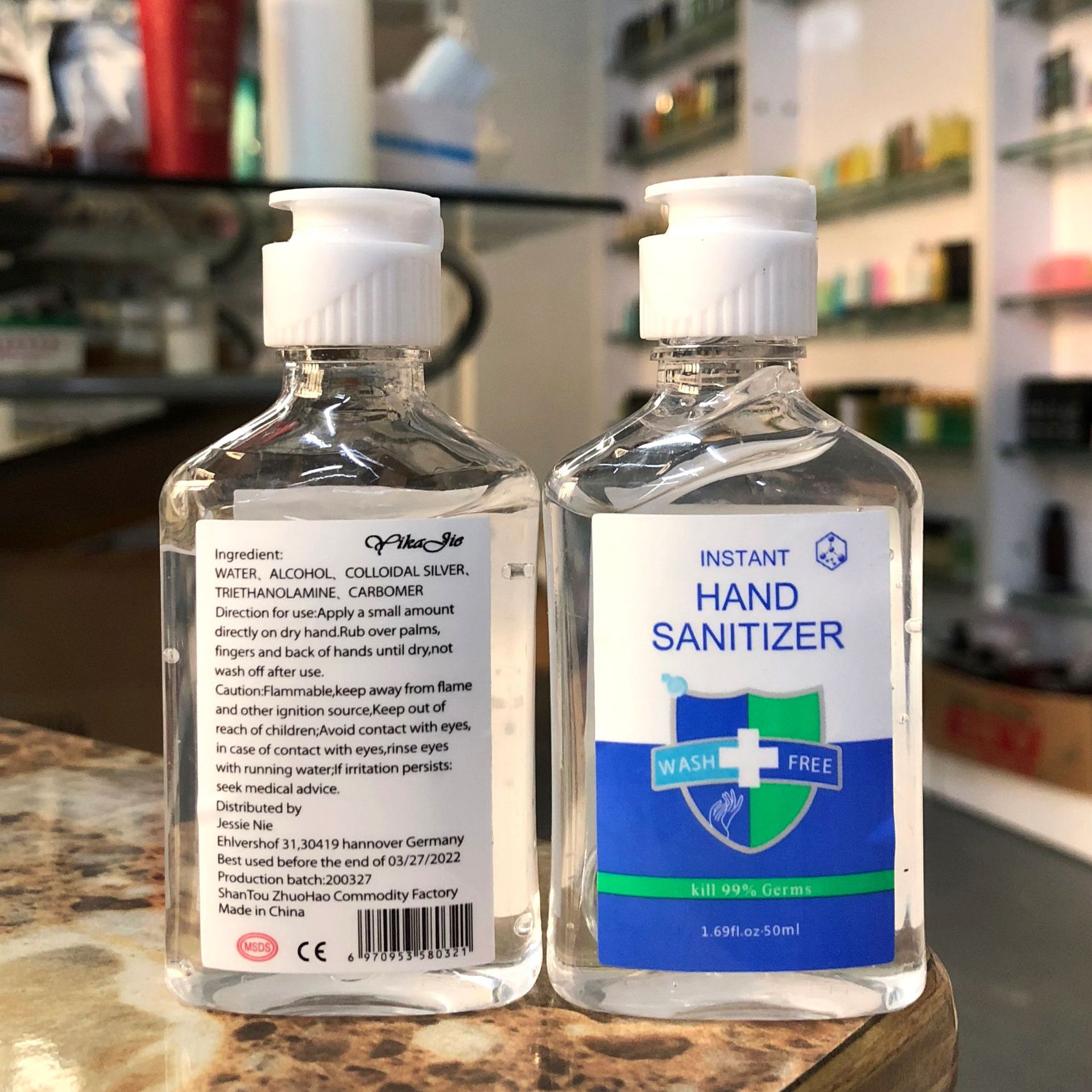 酒精免洗洗手液消毒凝胶英文外贸出口 30ml50ml60ml500ml