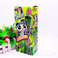 泰国进口 熊猫先生香脆紫菜卷芝麻颗粒海苔卷18g盒装批发