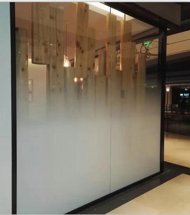 艺术玻璃渐变隔断屏风家用客厅洗手间现代简约磨砂透光钢化夹丝玻