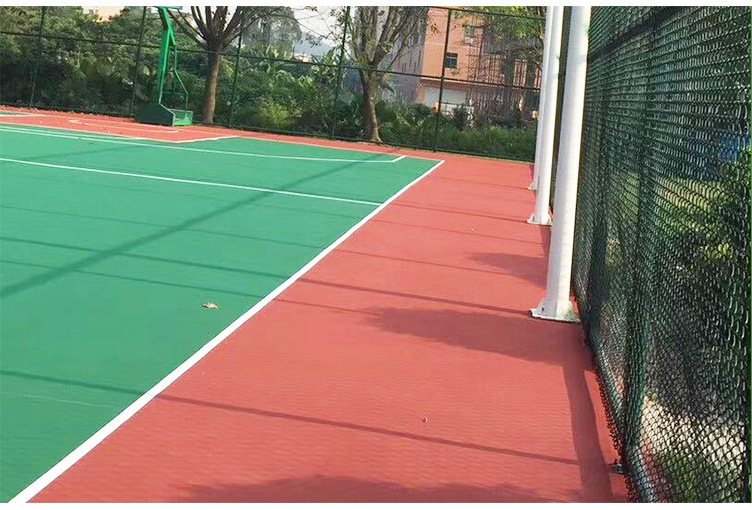 供应标准篮球场地坪漆绿色水性丙烯酸球场施工学校运动旧地面翻新