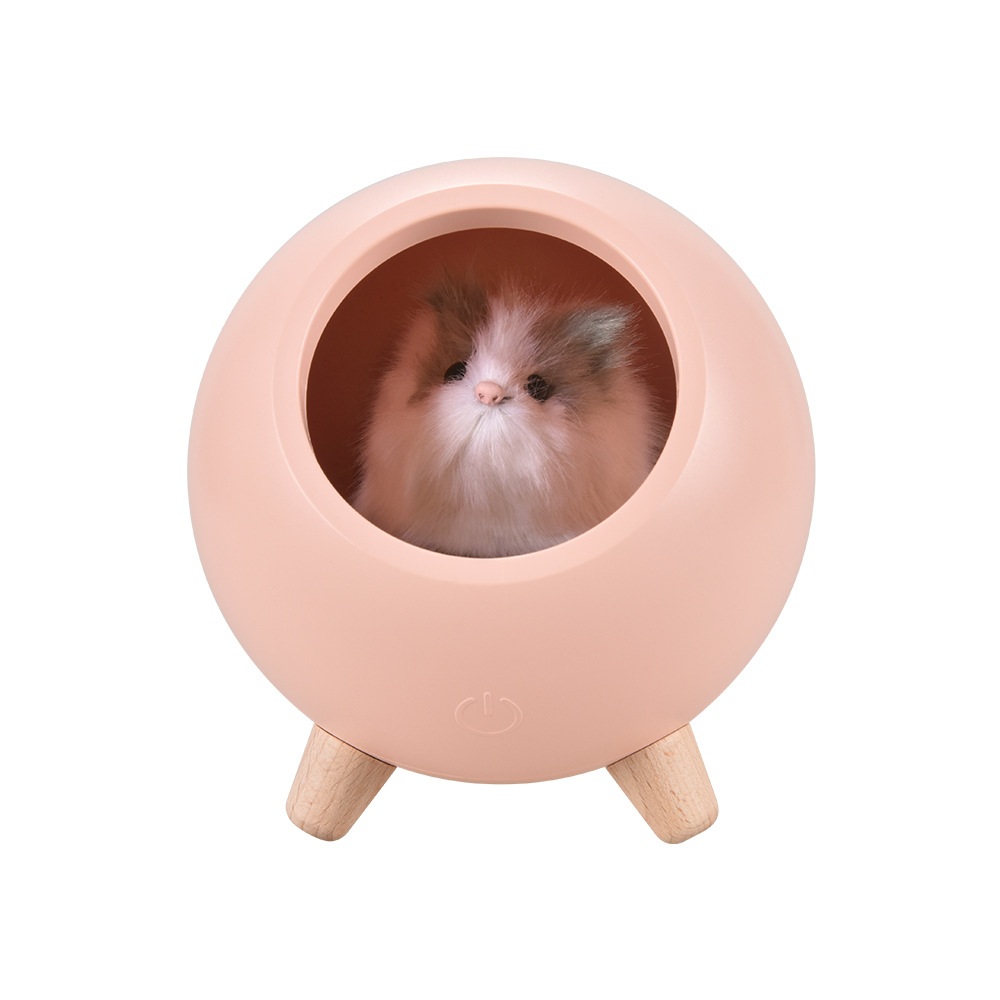 New Creative Little Hamster Pet House Light Non-You Momouse Charging Decoration Bedside Table Lamp New Exotic Birthday Gift