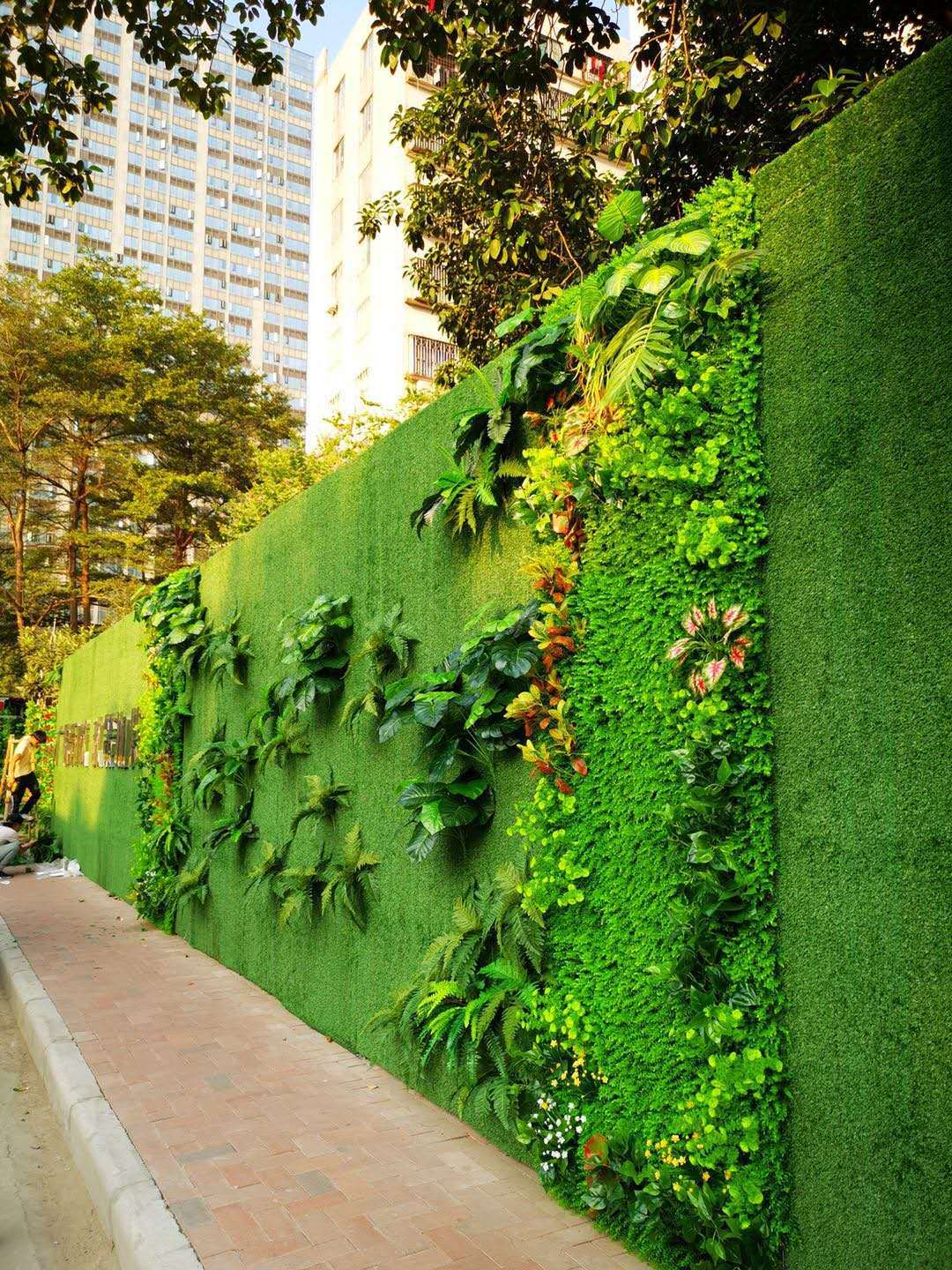 仿真绿植 仿真草坪大型商场酒店户外仿真绿植背景墙防紫外线草皮