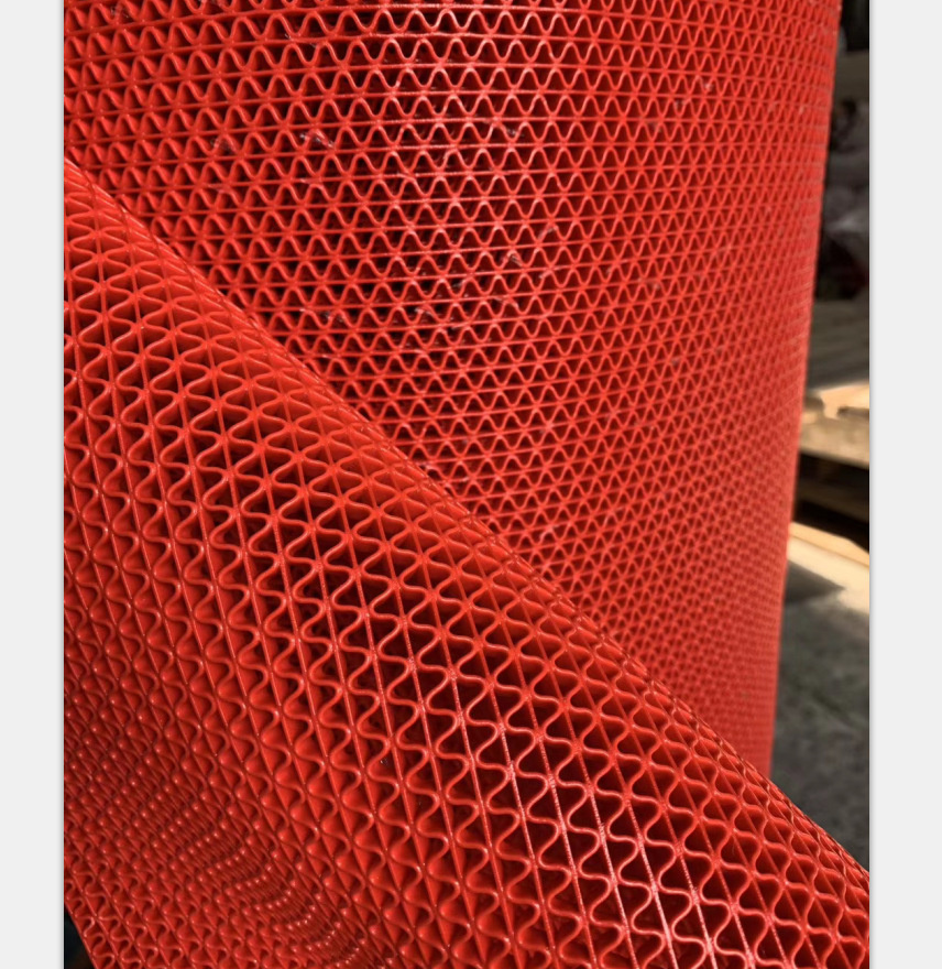 s型镂空地垫加厚加密型塑料隔水垫卫生间pvc门垫厕所网格防滑垫