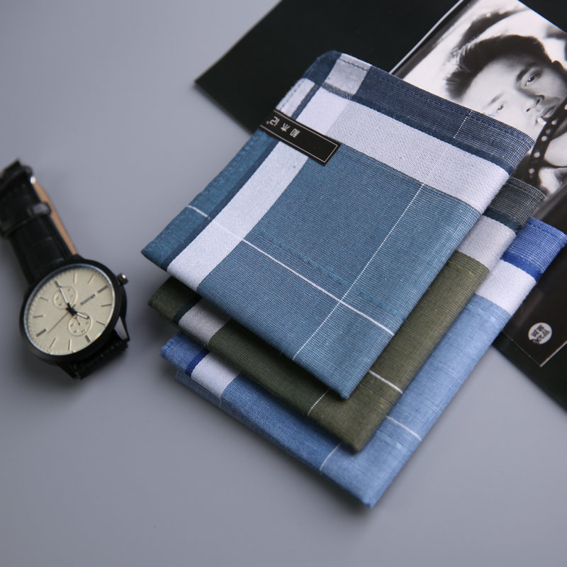 和木记(凌风)手帕男士纯棉手绢复古手帕随文艺青年柔软舒适