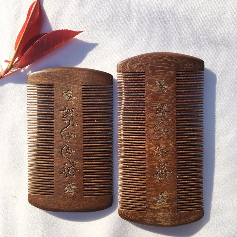 篦子虱子梳超密齿金丝檀木梳子细齿去头屑篦子梳金丝檀篦子-阿里巴巴