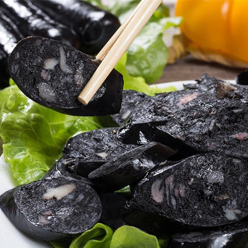 三统万福墨鱼肠煎油炸烧烤香肠半成品食材200根/箱热狗肠冷冻批发