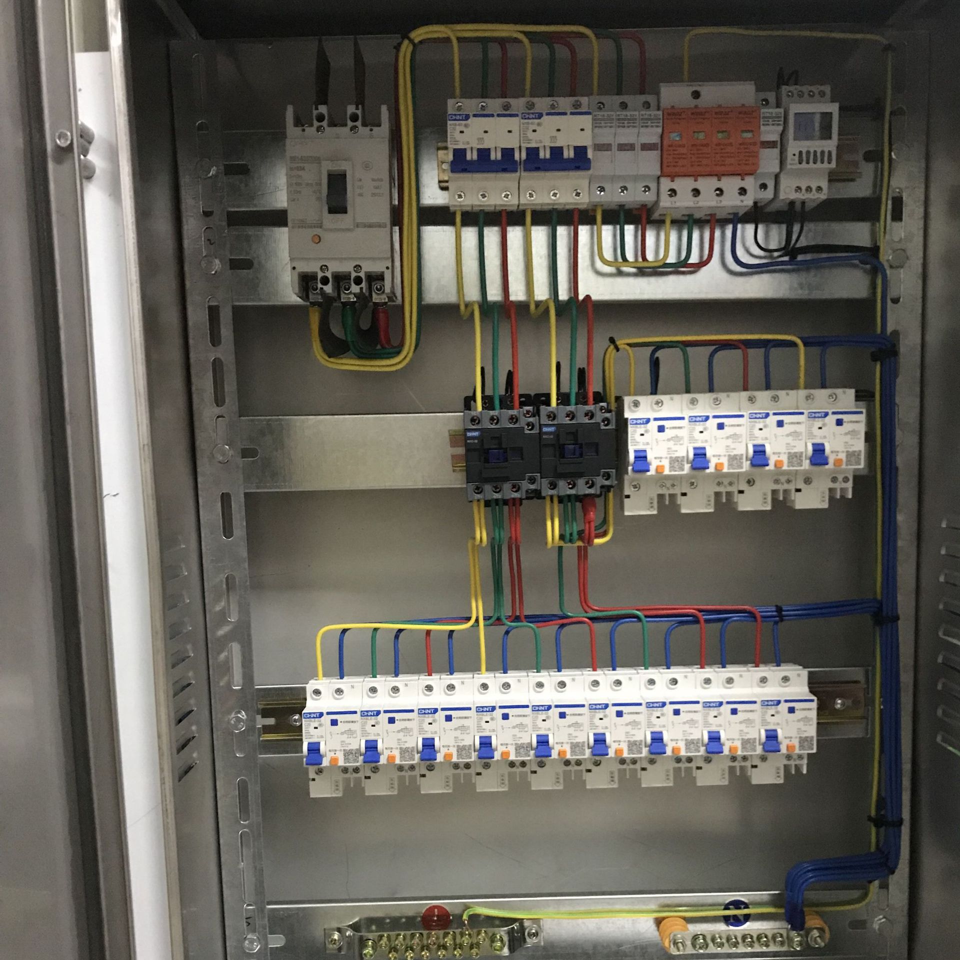 不锈钢配电箱 楼体亮化配电箱 智能无线系统 gprs控制配电箱