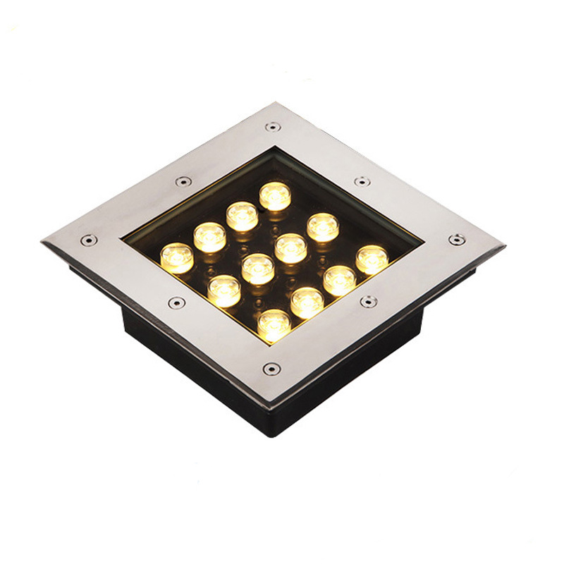 户外防水方形地埋灯3w4w5w6w9w12w16w24w36w河道公园桥梁地埋灯