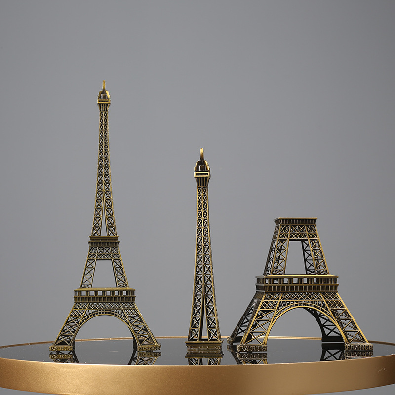 巴黎埃菲尔铁塔摆件模型生日礼物玄关家居客厅小工艺品酒柜装饰品