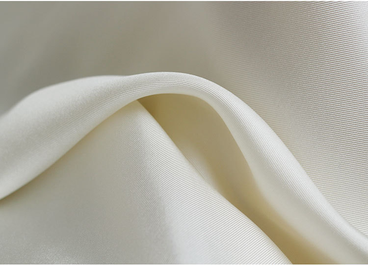 七彩之韵20姆米出口品质桑蚕丝青灰色真丝双绉缎布料衬衣服装面料